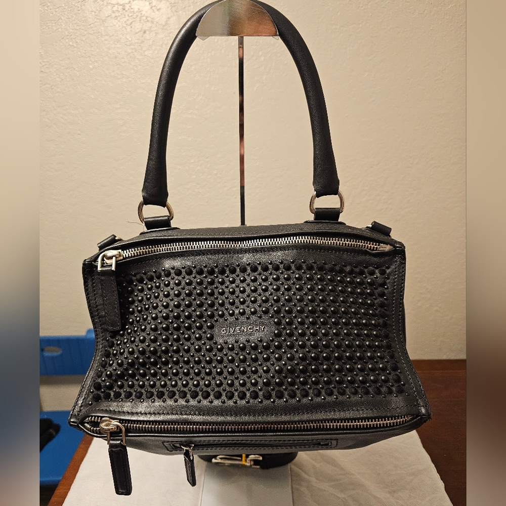Givenchy Black Satchel with Textured Detailing